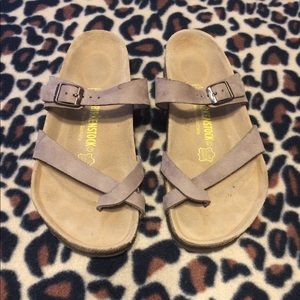 Tan Birkenstocks